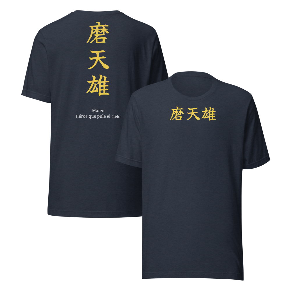Camiseta con tu nombre en KANJI